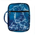 Blue Ocean Print Front Pocket Bible Bag