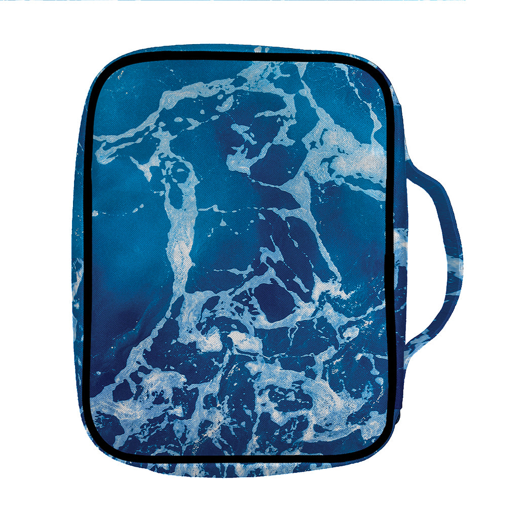 Blue Ocean Print Front Pocket Bible Bag