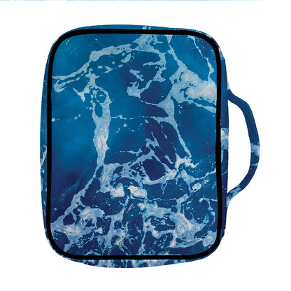 Blue Ocean Print Front Pocket Bible Bag