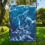 Blue Ocean Print Garden Flag