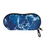 Blue Ocean Print Glasses Case