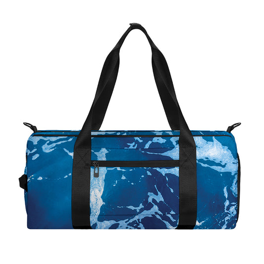 Blue Ocean Print Gym Bag