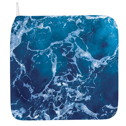 Blue Ocean Print Hand Towel