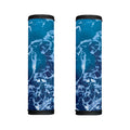 Blue Ocean Print Handle Covers