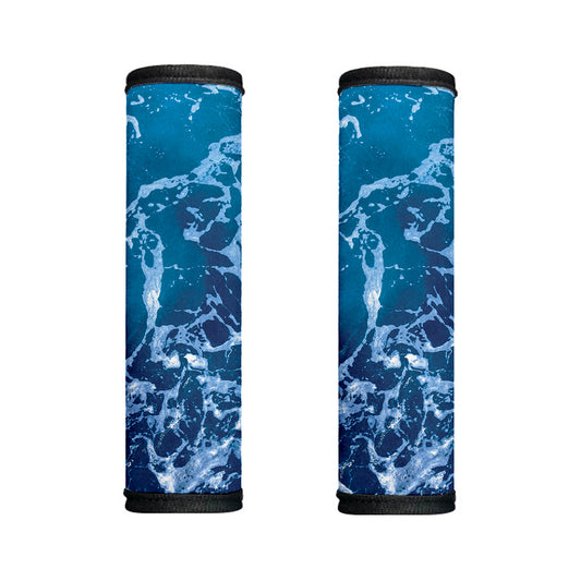 Blue Ocean Print Handle Covers
