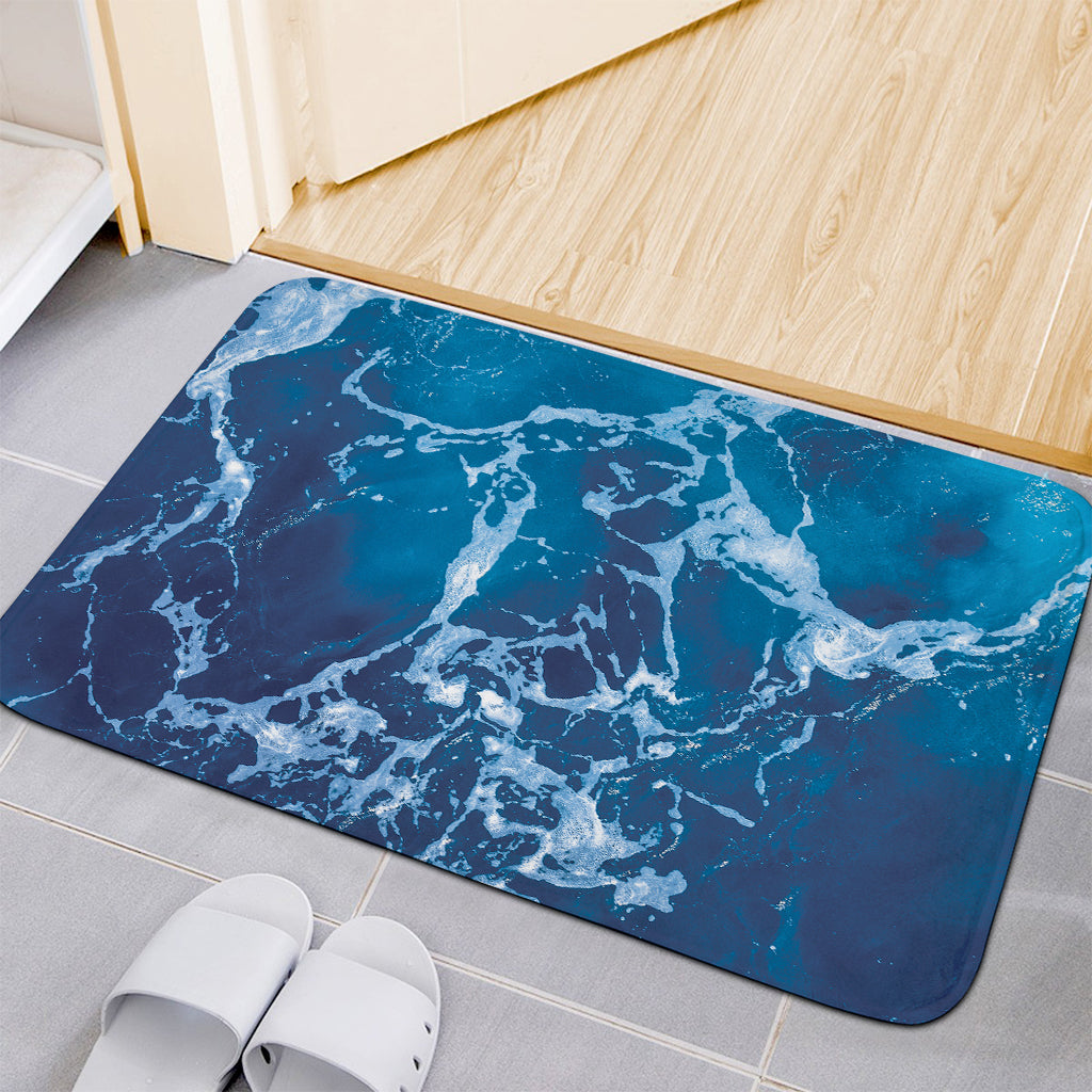 Blue Ocean Print Indoor Door Mat