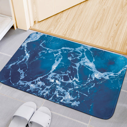 Blue Ocean Print Indoor Door Mat