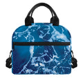 Blue Ocean Print Insulated Lunch Bag