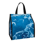 Blue Ocean Print Insulated Lunch Tote