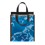 Blue Ocean Print Insulated Lunch Tote