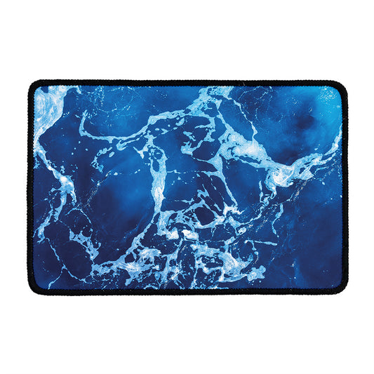 Blue Ocean Print Kitchen Mat