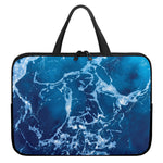Blue Ocean Print Laptop Sleeve With Handle