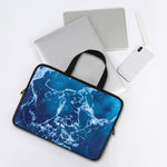 Blue Ocean Print Laptop Sleeve With Handle