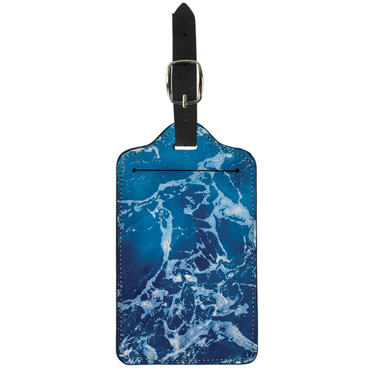 Blue Ocean Print Luggage Tag