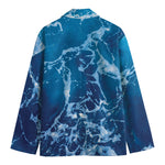 Blue Ocean Print Men's Blazer