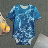 Blue Ocean Print Men's Bodysuit