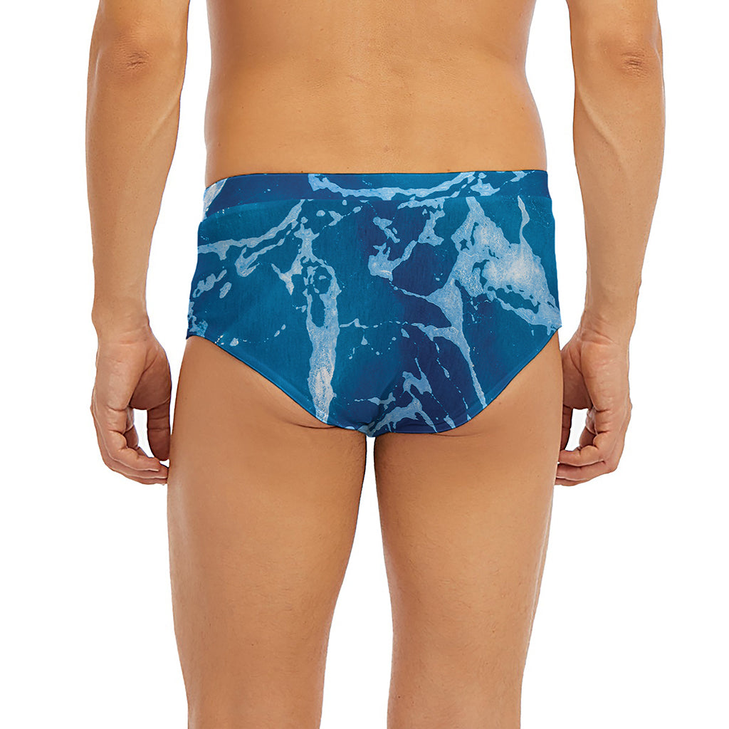 Blue Ocean Print Men's Briefs