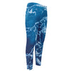 Blue Ocean Print Men's Compression Pants