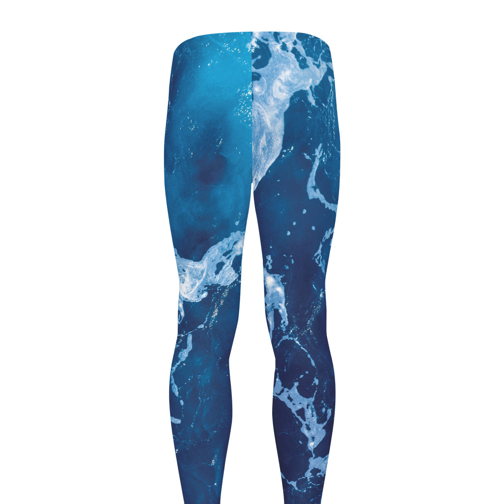 Blue Ocean Print Men's leggings