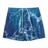 Blue Ocean Print Mesh Shorts