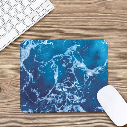 Blue Ocean Print Mouse Pad