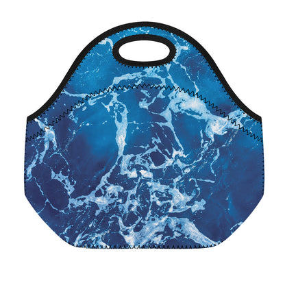 Blue Ocean Print Neoprene Lunch Bag