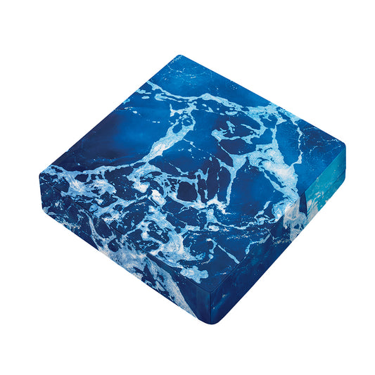 Blue Ocean Print Outdoor Seat Cushion Cover