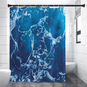 Blue Ocean Print Premium Shower Curtain