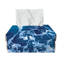 Blue Ocean Print Rectangle Tissue Box Cover