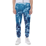 Blue Ocean Print Scuba Joggers