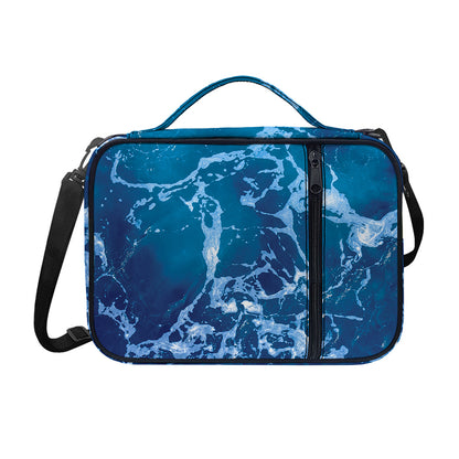 Blue Ocean Print Shoulder Strap Bible Bag