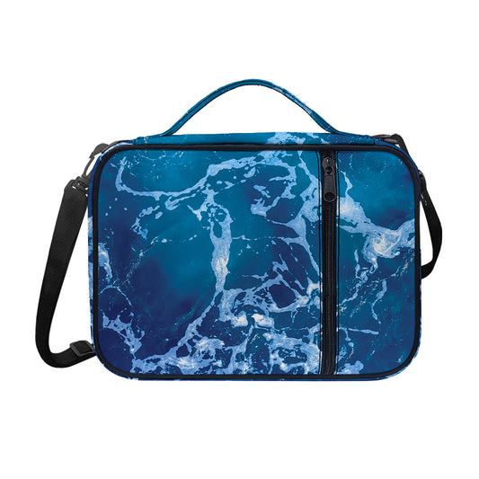 Blue Ocean Print Shoulder Strap Bible Bag
