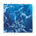 Blue Ocean Print Silk Bandana