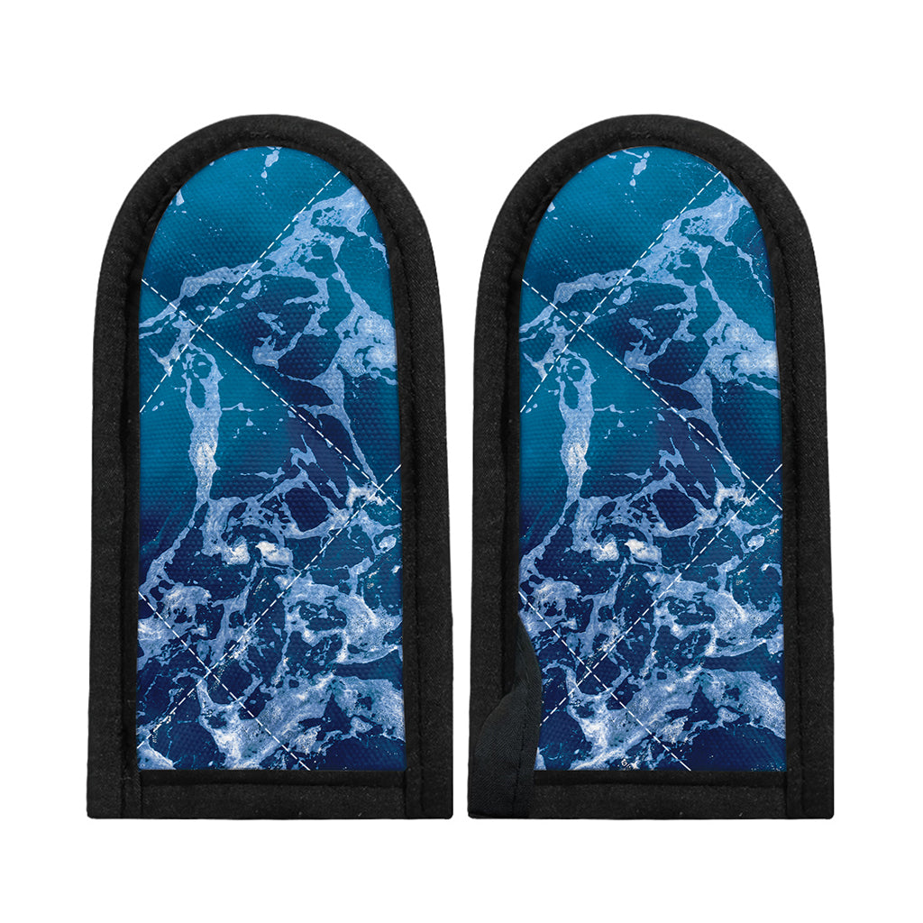 Blue Ocean Print Skillet Handle Cover