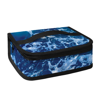Blue Ocean Print Small Lunch Bag