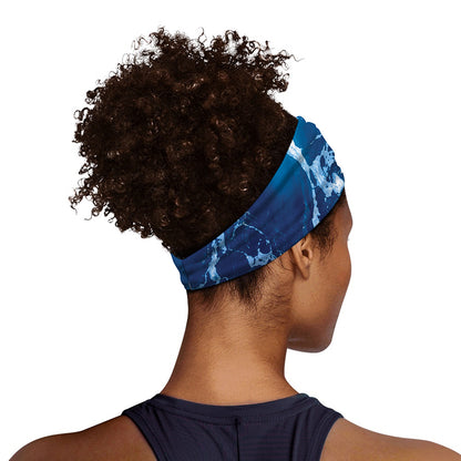 Blue Ocean Print Sports Headband