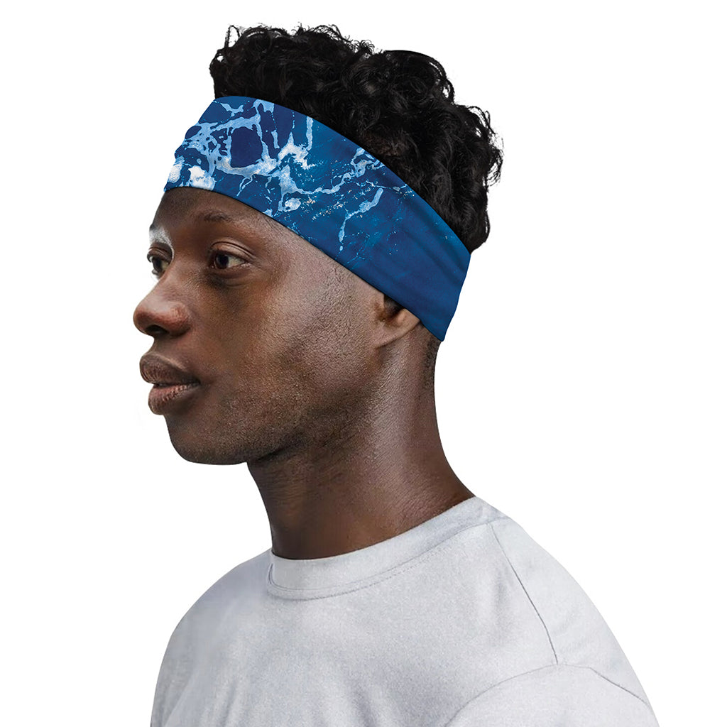 Blue Ocean Print Sports Headband