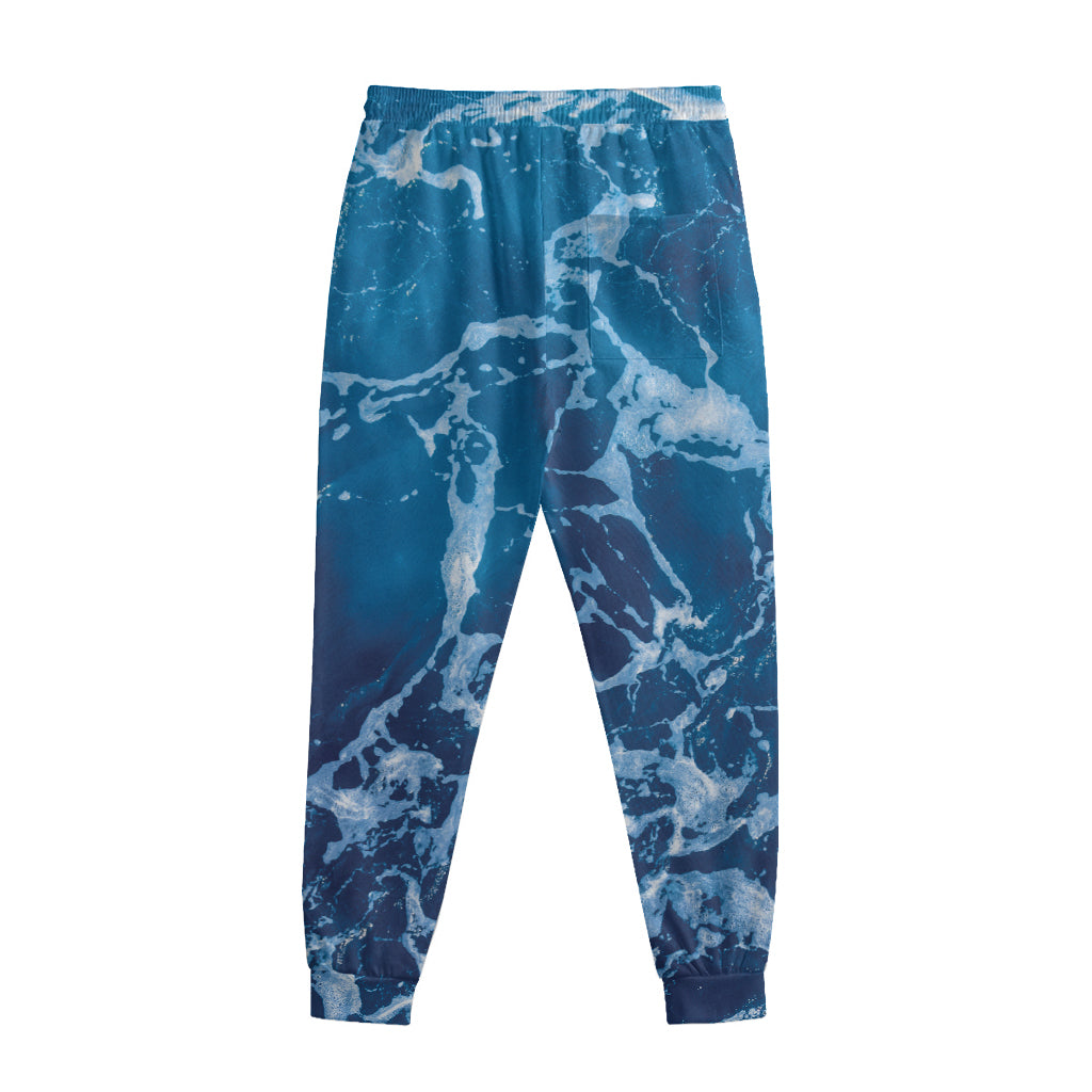Blue Ocean Print Sweatpants