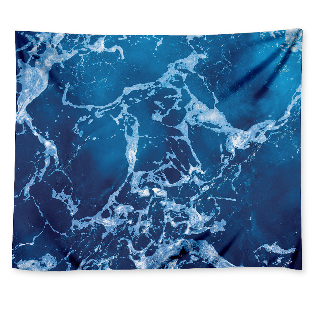 Blue Ocean Print Tapestry