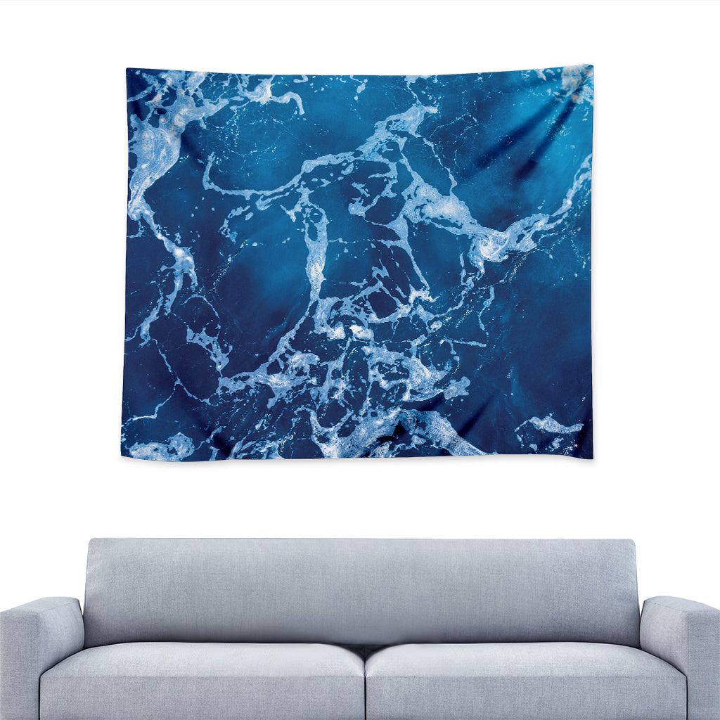 Blue Ocean Print Tapestry