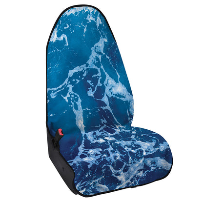 Blue Ocean Print Waterproof Car Seat Cover