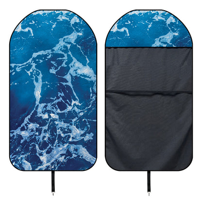Blue Ocean Print Waterproof Car Seat Cover