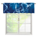 Blue Ocean Print Window Valance