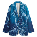 Blue Ocean Print Women's Blazer