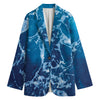 Blue Ocean Print Women's Blazer