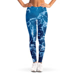 Blue Ocean Print Women's Leggings