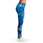 Blue Ocean Print Women's Leggings