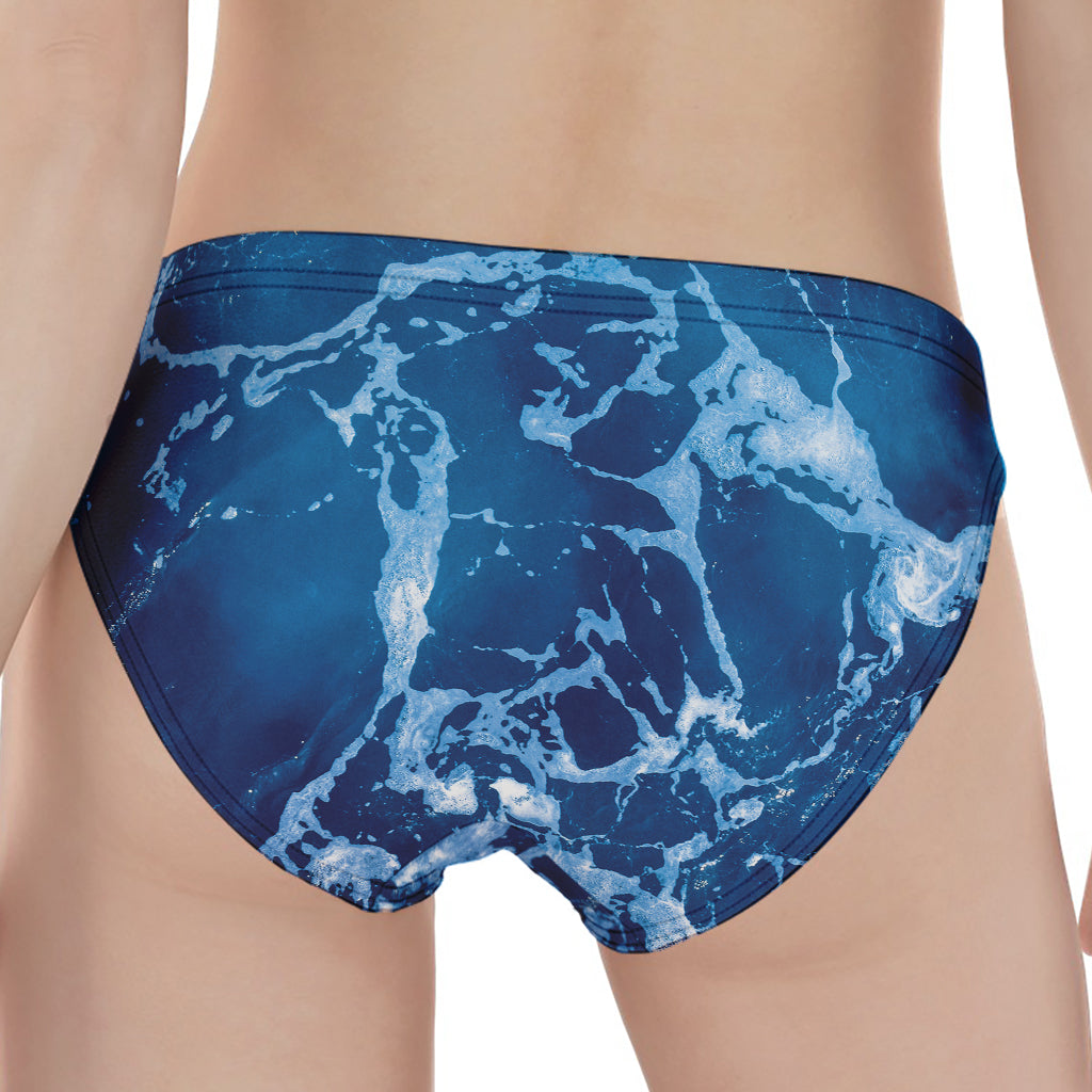 Blue Ocean Print Women's Panties