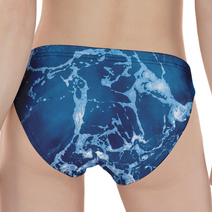 Blue Ocean Print Women's Panties