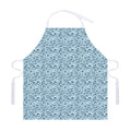 Blue Octopus Tentacles Pattern Print Adjustable Apron
